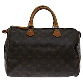 Louis Vuitton-Louis Vuitton Monogram Speedy 30 Hand Bag M41526 LV Auth 69587-Monogram