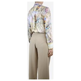 Zimmermann-Camisa de seda con estampado multicolor - talla UK 10-Multicolor