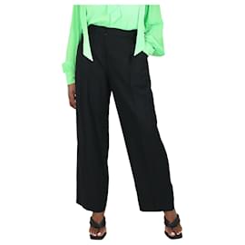 Jacquemus-Black wide-leg trousers - size UK 16-Black