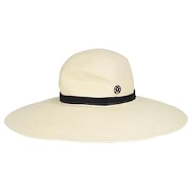 Maison Michel-Cream Blanche hat - size S-Cream