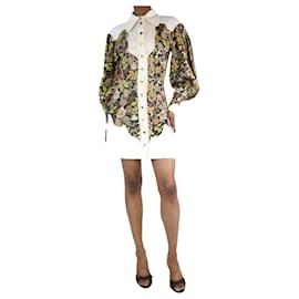 Autre Marque-Multicolour floral shirt dress - size UK 6-Multiple colors
