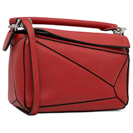 Loewe-Bolso satchel mini rompecabezas rojo Loewe-Roja