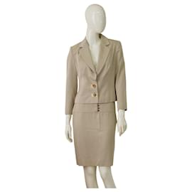 Christian Dior Terno e saia Bege