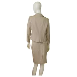 Christian Dior-Skirt suit-Beige