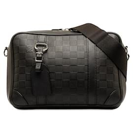 Louis Vuitton-Louis Vuitton Damier Infini Sirius Messenger Bag Bolso bandolera de cuero N45286 en buen estado-Otro