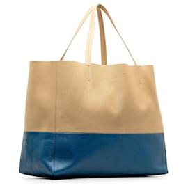 Céline-Cabas Horizontal Bicolor Tote Bag-Other