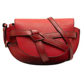 Loewe-Loewe Mini Gate Riñonera De Piel Bolso De Hombro De Piel 321.12.T62 En muy buenas condiciones-Otro