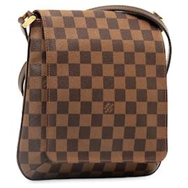 Louis Vuitton-Louis Vuitton Damier Ebene Musette Salsa Bolso de hombro de lona con correa larga N51300 En muy buenas condiciones-Otro