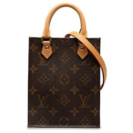 Louis Vuitton-Louis Vuitton Monogram Petit Sac Plat  Canvas Shoulder Bag M81295 in Excellent condition-Other