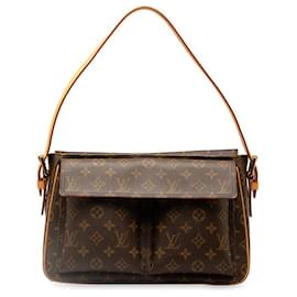 Louis Vuitton-Bolso de hombro de lona Louis Vuitton Monogram Viva Cite GM M51163 en buen estado-Otro