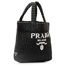 Prada-Raffia Logo Tote Bag 1BG422-Other