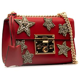 Gucci-Petit sac à bandoulière en cuir avec cadenas et étoile en cristal 432182-Autre