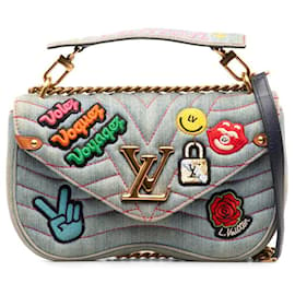 Louis Vuitton-Louis Vuitton Denim New Wave Chain Bag  Denim Shoulder Bag M52566 in Good condition-Other