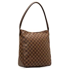 Louis Vuitton-Louis Vuitton Damier Ebene Looping GM  Canvas Shoulder Bag N51144 in Good condition-Other
