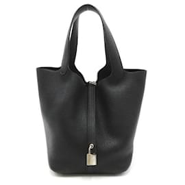 Hermès-Bolso de cuero Hermes Clemence Picotin Lock MM en excelentes condiciones-Otro