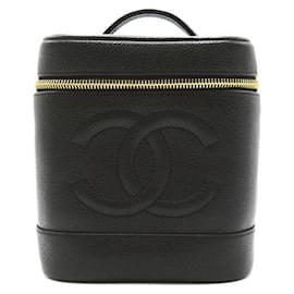 Chanel-CC Caviar Vertical Vanity Case A01998-Other