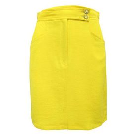 GIANNI VERSACE Jupe taille haute Jaune