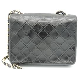 Chanel-CHANEL adorable MINI TIMELESS Vintage Black and Gold-Black