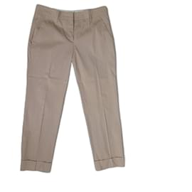 Prada-Prada y2k women's capri trousers-Beige