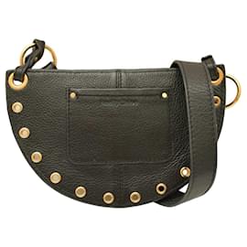 See by Chloé-See By Chloe Kriss Small Grommet Crossbody Bag in Black leather or Belt bag-Black