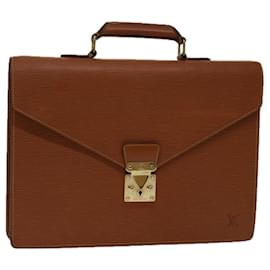 Louis Vuitton-LOUIS VUITTON Epi Serviette Conseiller Briefcase Zipangu Gold M54428 Auth th4741-Other