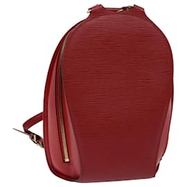 Louis Vuitton-LOUIS VUITTON Epi Mabillon Backpack Castilian Red M52237 LV Auth 69553-Other
