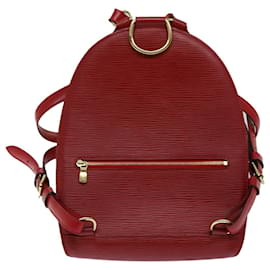 Louis Vuitton-LOUIS VUITTON Epi Mabillon Backpack Castilian Red M52237 LV Auth 69553-Other
