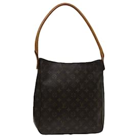 Louis Vuitton-LOUIS VUITTON Monogram Looping GM Shoulder Bag M51145 LV Auth 69224-Monogram