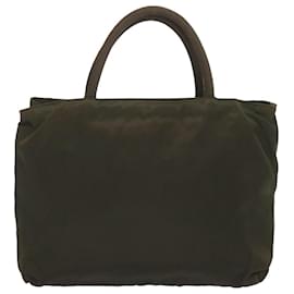 Prada-PRADA Hand Bag Nylon Khaki Auth bs12828-Khaki