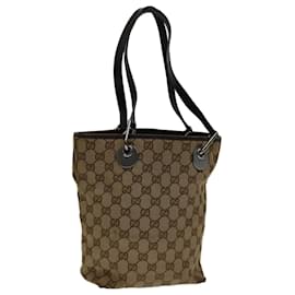 Gucci-GUCCI GG Canvas Hand Bag Beige 120840 auth 69639-Beige