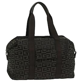 Givenchy-GIVENCHY Tote Bag Toile Marron Noir Auth bs12853-Marron,Noir