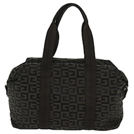 Givenchy-GIVENCHY Tote Bag Toile Marron Noir Auth bs12853-Marron,Noir