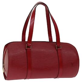 Louis Vuitton-Bolsa LOUIS VUITTON Epi Soufflot Vermelha M52227 Autenticação LV tb1066-Vermelho