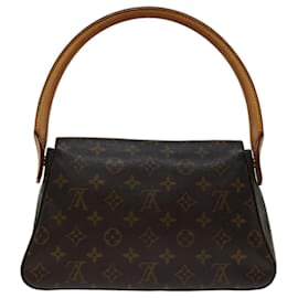 Louis Vuitton-LOUIS VUITTON Monogram Mini Looping Shoulder Bag M51147 LV Auth 69389-Monogram