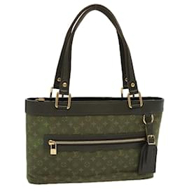 Louis Vuitton-LOUIS VUITTON Monogram Mini Lucille PM Hand Bag TST Khaki M92682 LV Auth th4738-Other