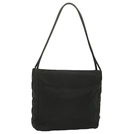 Prada-PRADA Shoulder Bag Nylon Black Auth bs12830-Black