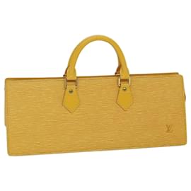Louis Vuitton-LOUIS VUITTON Epi Sac Triangle Hand Bag Yellow M52099 LV Auth ep3761-Yellow