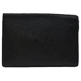 Louis Vuitton-LOUIS VUITTON Epi Serie Dragonne Hand Bag Black M52612 LV Auth 68803-Black