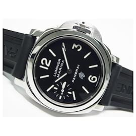 Panerai-PANERAI Luminor Marina logo hand-wound PAM00005 Genuine goods Mens-Silvery