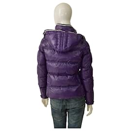 Moncler-MONCLER Quincy Giubbotto purple puffer lightweight down feather jacket size 2-Purple