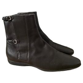 Botines de tobillo Jil Sander Castaño