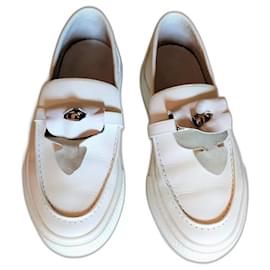 Hermès-Zapatillas Slip on Game de Hermès-Blanco
