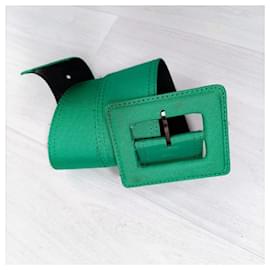 Yves Saint Laurent-Cinturón vintage de Yves Saint Laurent para mujer-Verde