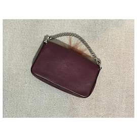 Fendi-FENDI  Handbags T.  leather-Dark red