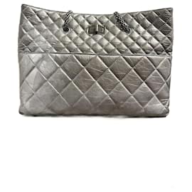 Chanel-CHANEL  Handbags T.  leather-Silvery