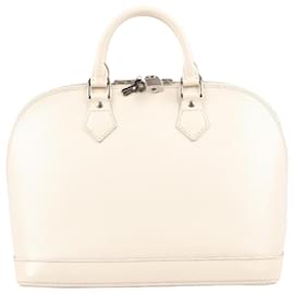 Louis Vuitton-Louis Vuitton Cream Epi Leather Alma PM Bag M5280J-White