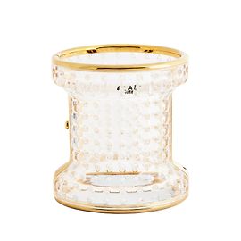 Alaïa Pulseira de Metal e Acrílico Perfurado Alaia Gold hardware