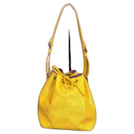 Louis Vuitton-Vintage Louis Vuitton Noe' Roxo/Amarelo-Amarelo