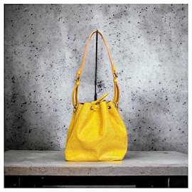 Louis Vuitton-Vintage Louis Vuitton Purple/Yellow Noe’-Yellow