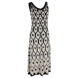 Paco Rabanne-Paco Rabanne Robe Midi En Tissage Métallisé à Intarsia Géométrique En Viscose Multicolore-Autre,Imprimé python